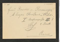 k.k. naturhistorisches Hofmuseum, Intendanzakten 1885-1896 (Hauer), Aktenzahl Z.318/1890, Seite 1